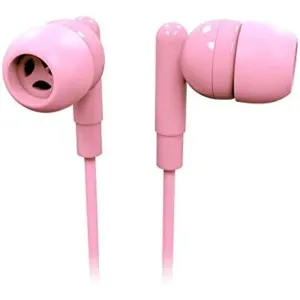 Laser Earbud Headphones Mic Rose Quartz