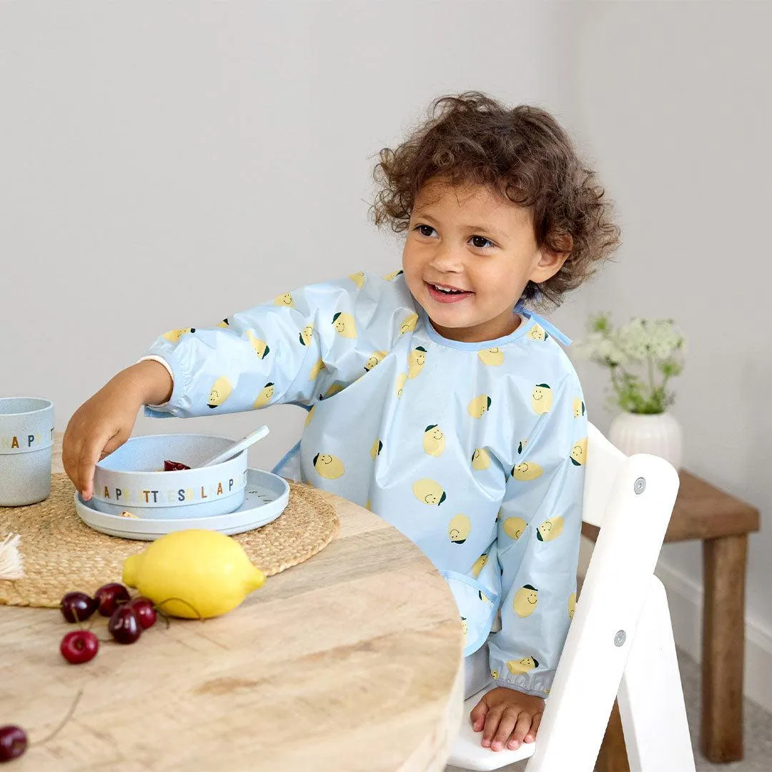 Lassig Long Sleeve Bibs 2pcs - Happy Fruits - Lemon