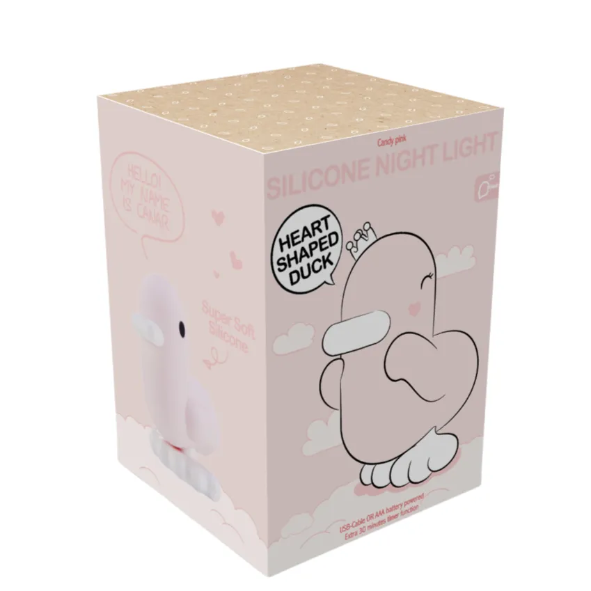 LED Duck Mood Light | Pastel Pink