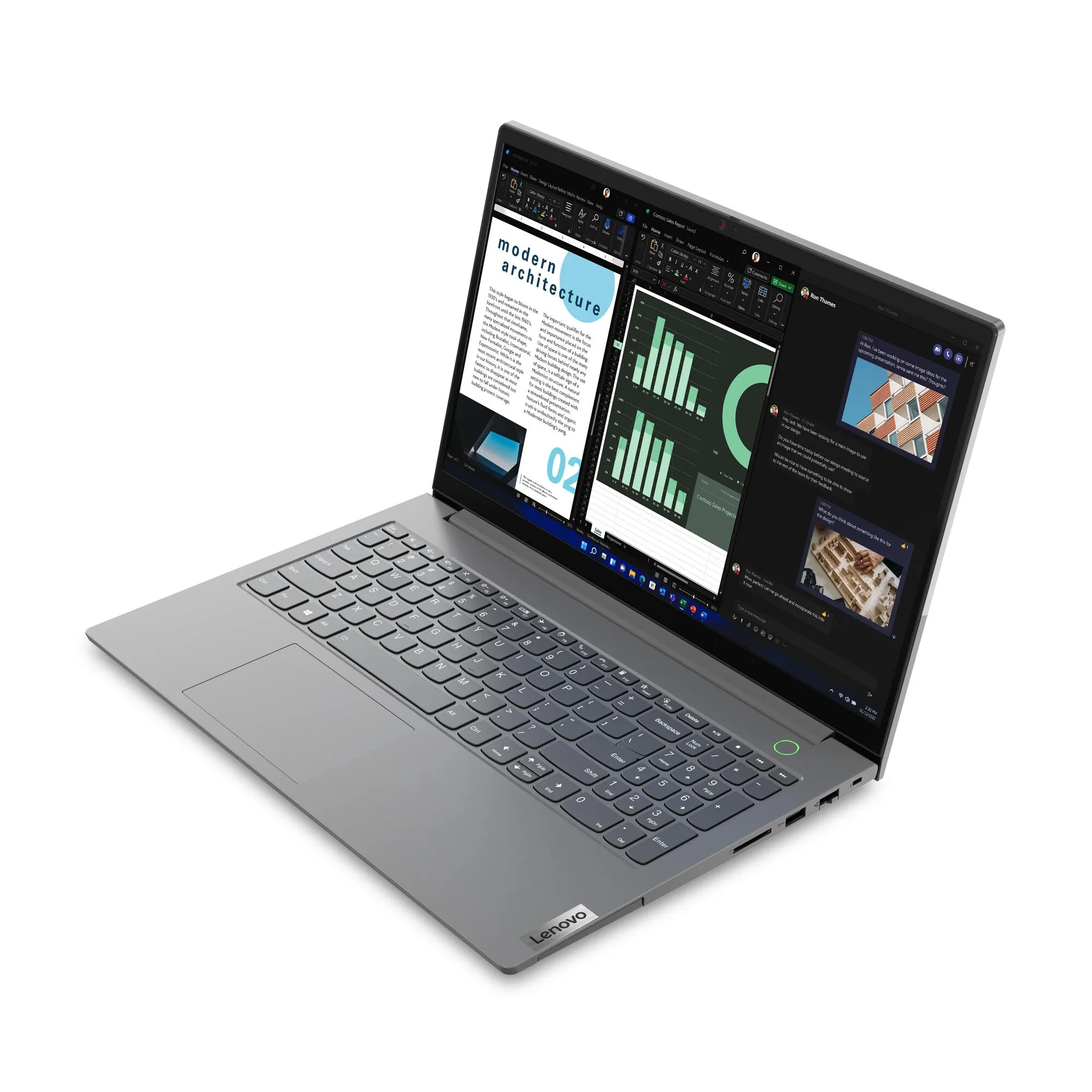 Lenovo ThinkBook 15 G4 15.6" Laptop - Intel Core i5-1235U, 8GB RAM, 256GB SSD, Windows 11 Pro, Grey