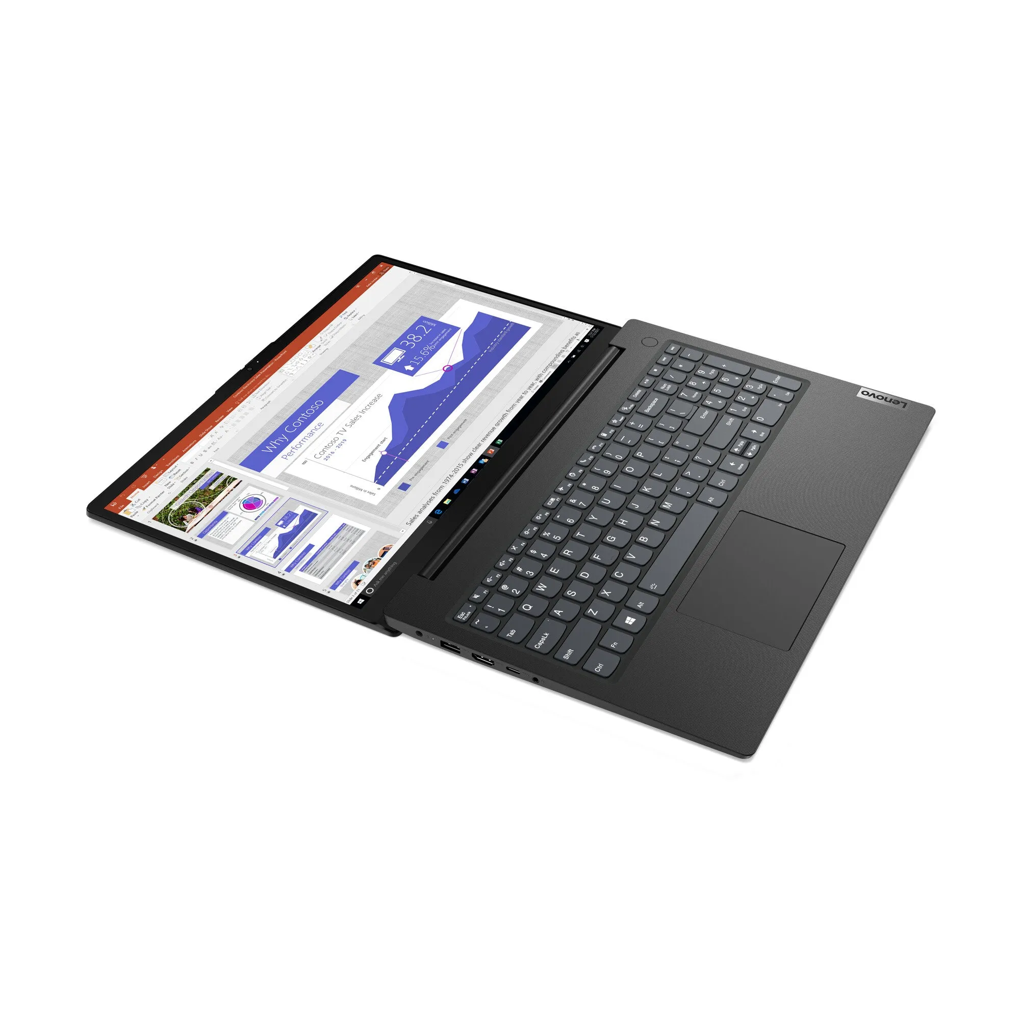 Lenovo V15 15.6" Laptop - Intel Core i7-1165G7, 8GB RAM, 512GB SSD, Windows 11 Pro, Black