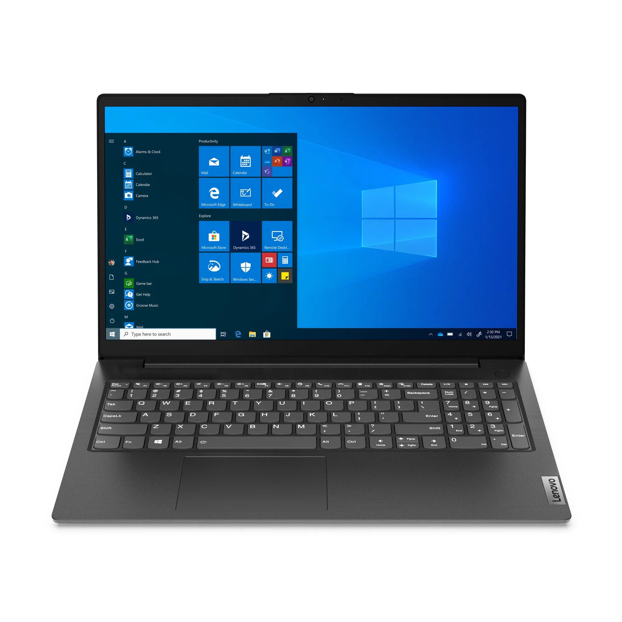 Lenovo V15 15.6" Laptop - Intel Core i7-1165G7, 8GB RAM, 512GB SSD, Windows 11 Pro, Black