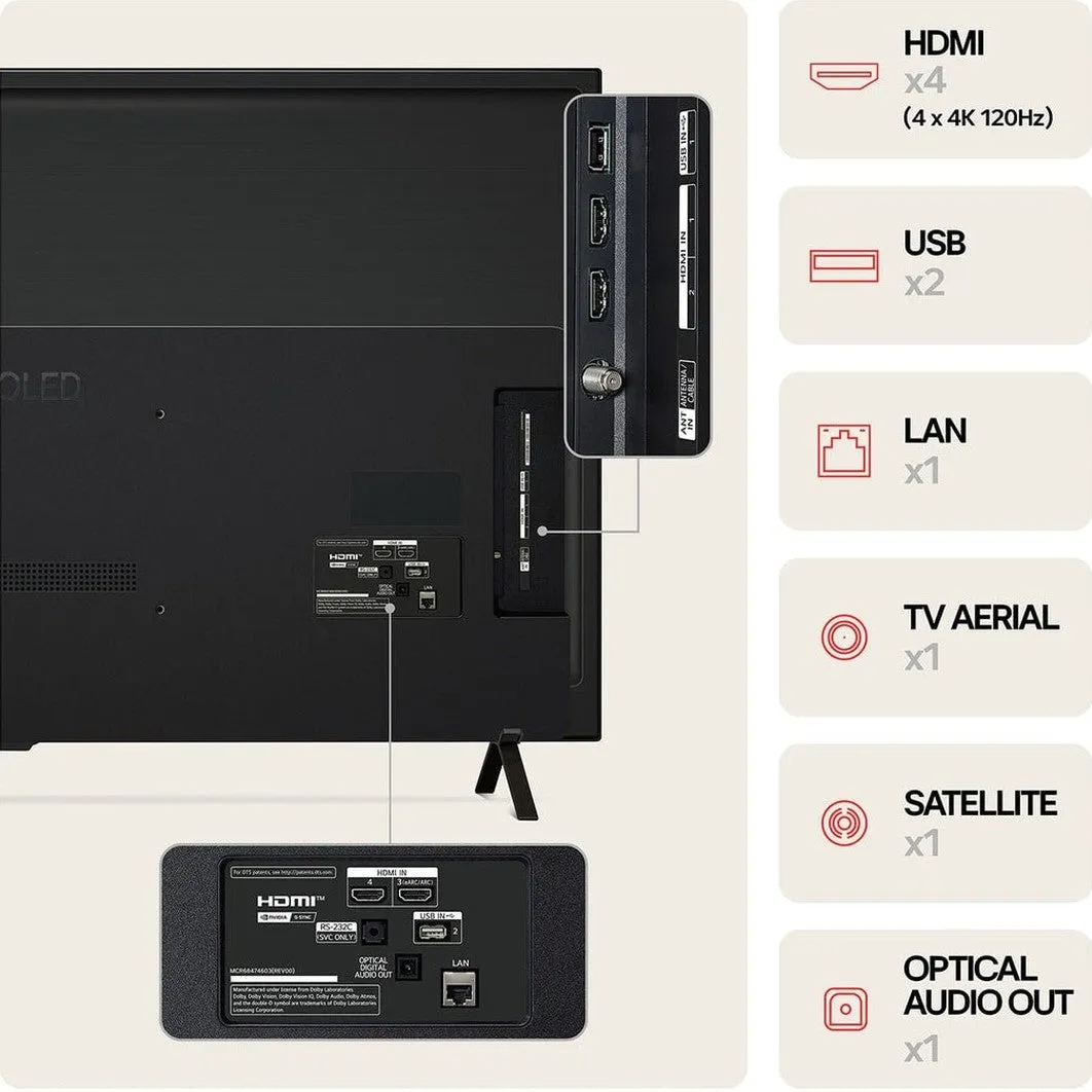 LG 65 Inch B4 OLED 4K Smart TV (2024) | OLED65B46LA.AEK