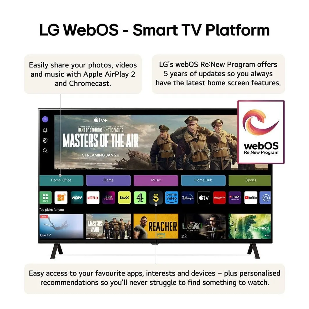 LG 77 Inch B4 OLED 4K Smart TV (2024) | OLED77B46LA.AEK