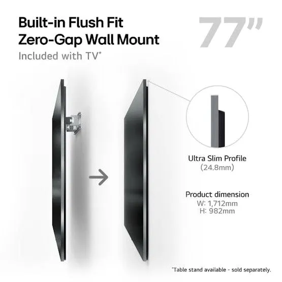 LG 77 Inch G4 OLED TV (2024) | OLED77G45LW.AEK