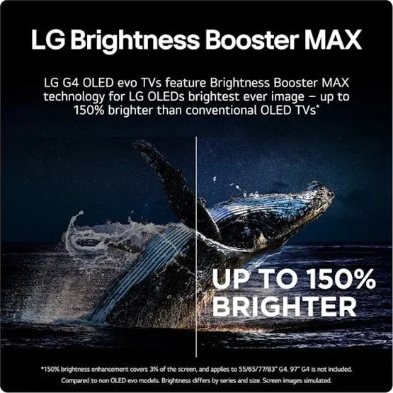 LG 77 Inch G4 OLED TV (2024) | OLED77G45LW.AEK