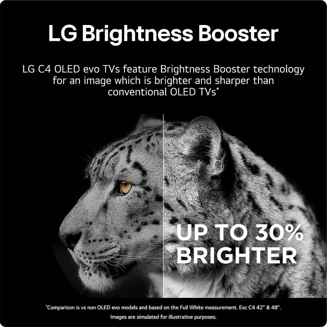 LG 83 Inch C4 OLED TV (2024) | OLED83C44LA.AEK