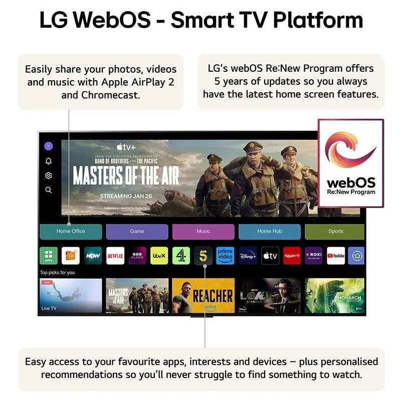LG 83 Inch M4 OLED TV (2024) | OLED83M49LA.AEK