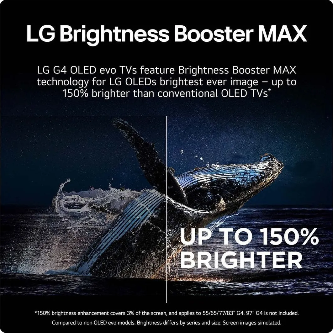 LG 97 Inch G4 OLED TV (2024) | OLED97G45LW.AEK