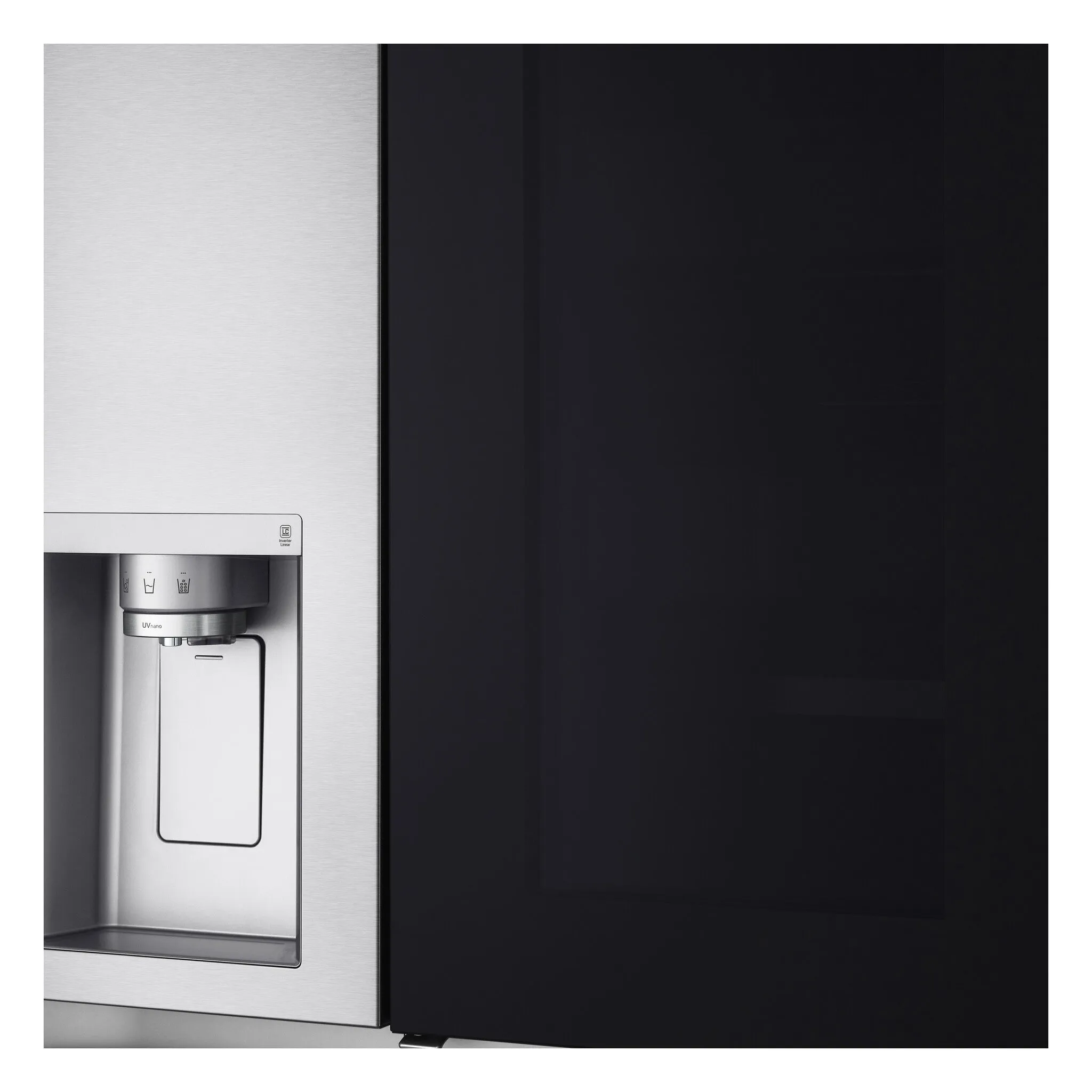 LG InstaView™ ThinQ™ GSXV91BSAE American Fridge Freezer