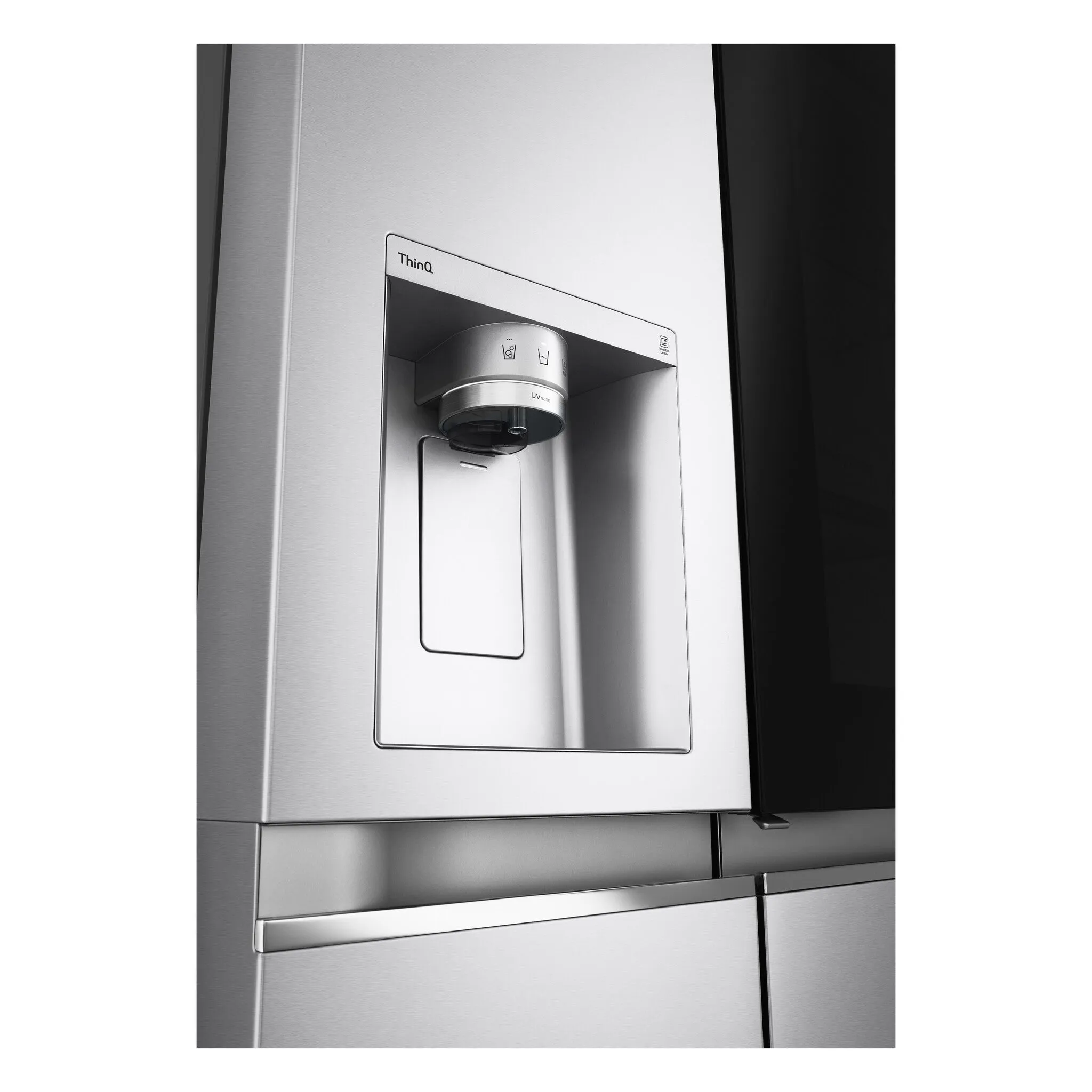 LG InstaView™ ThinQ™ GSXV91BSAE American Fridge Freezer