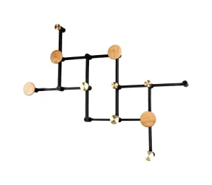Loca X.Tend Coat Rack Oiled Oak, 343mm