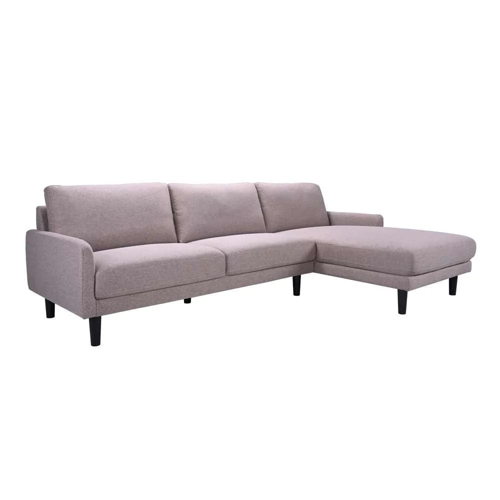 Luvliving 3 L Fabric Sofa Brown