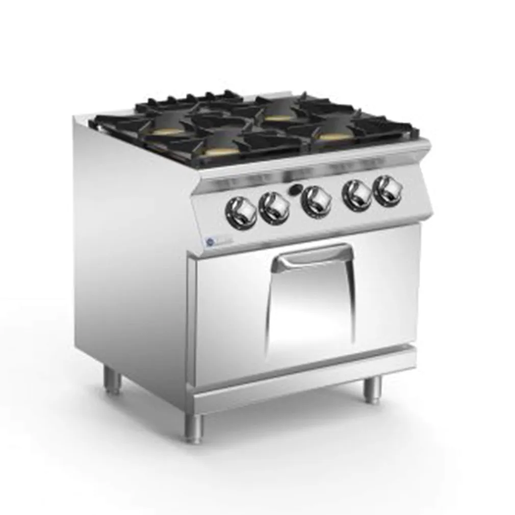 Mareno Gas 4 Burner Cooktop Gas Static Oven ANC7FG8G32