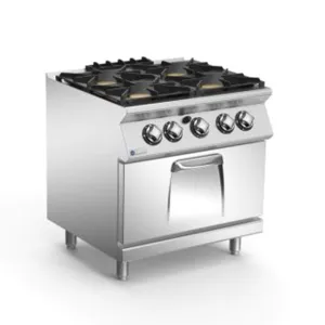 Mareno Gas 4 Burner Cooktop Gas Static Oven ANC7FG8G32
