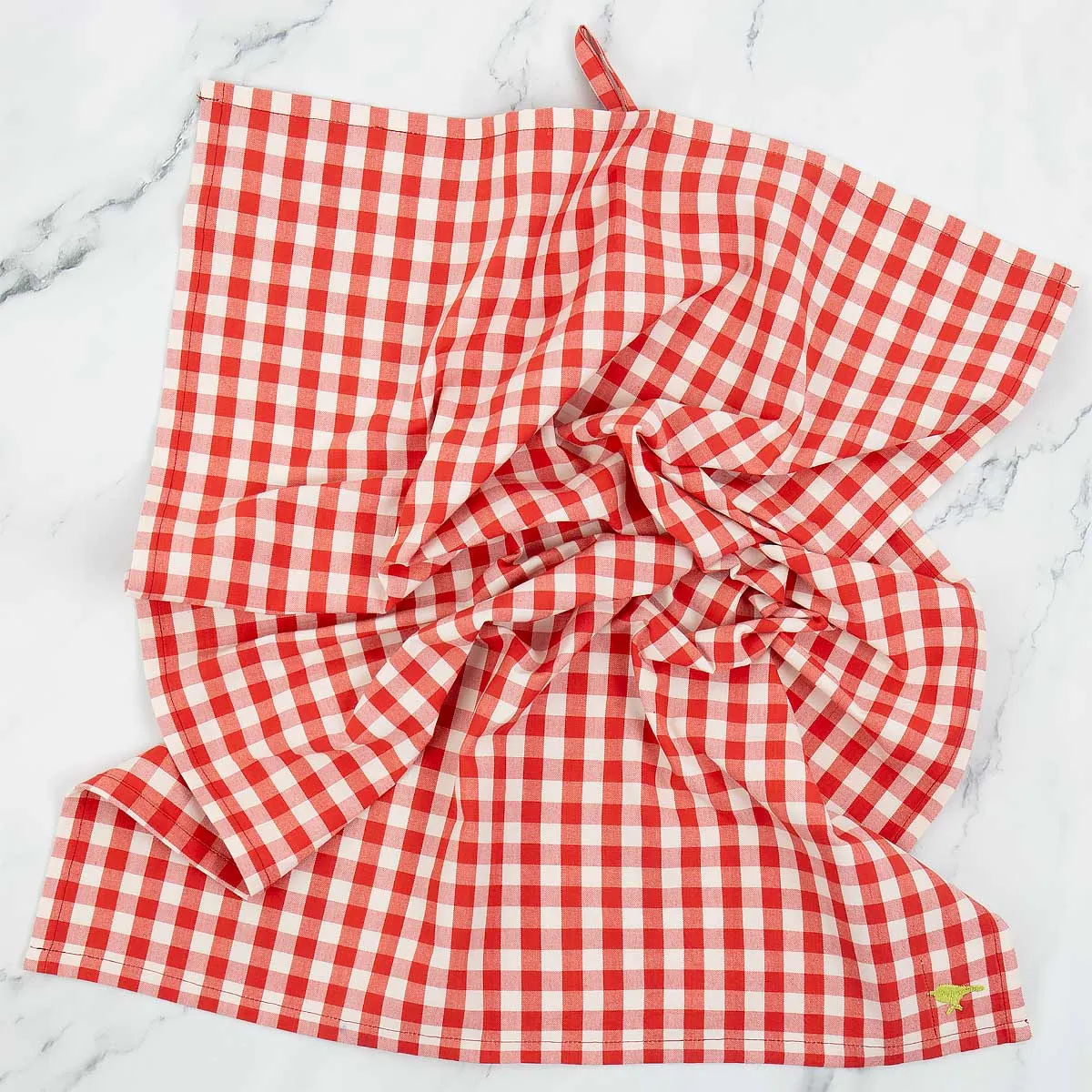 Maria Towel - Red & Off White