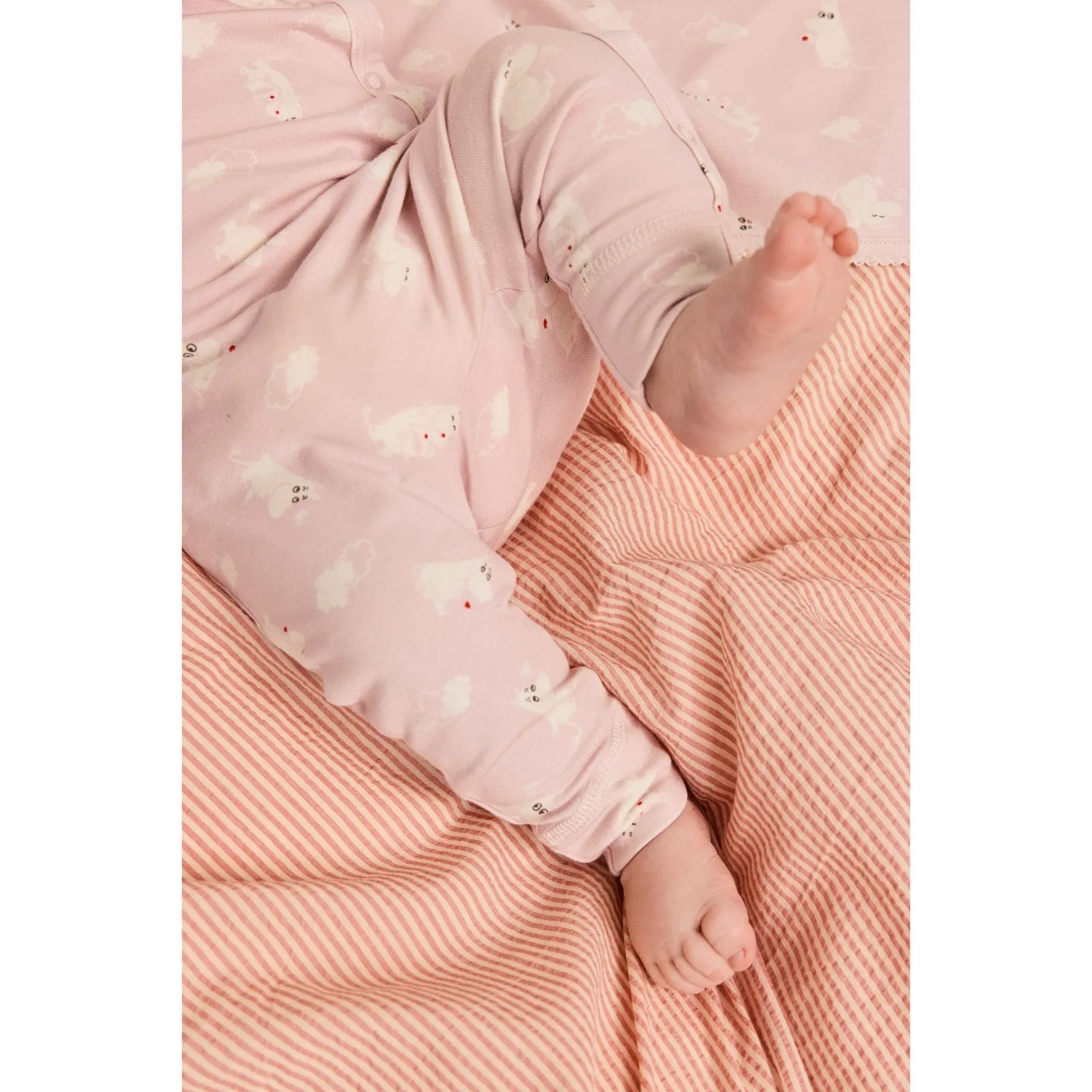 MarMar New Born Modal Smooth Print Rose Moomin Alida Baby Blanket