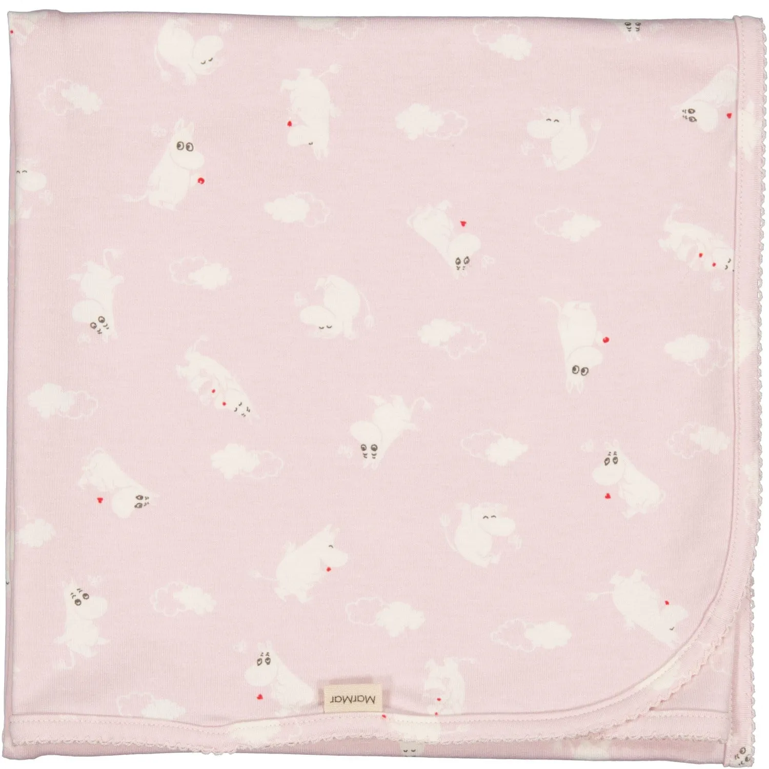 MarMar New Born Modal Smooth Print Rose Moomin Alida Baby Blanket
