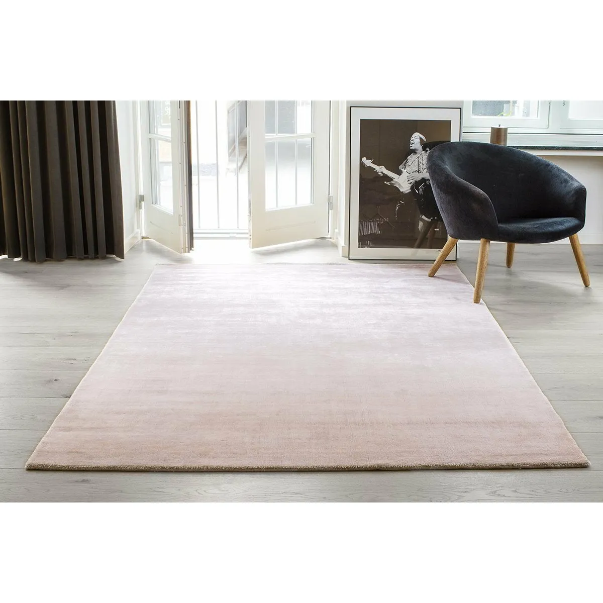 Massimo Bamboo Rug Rose Dust, 170x240 Cm