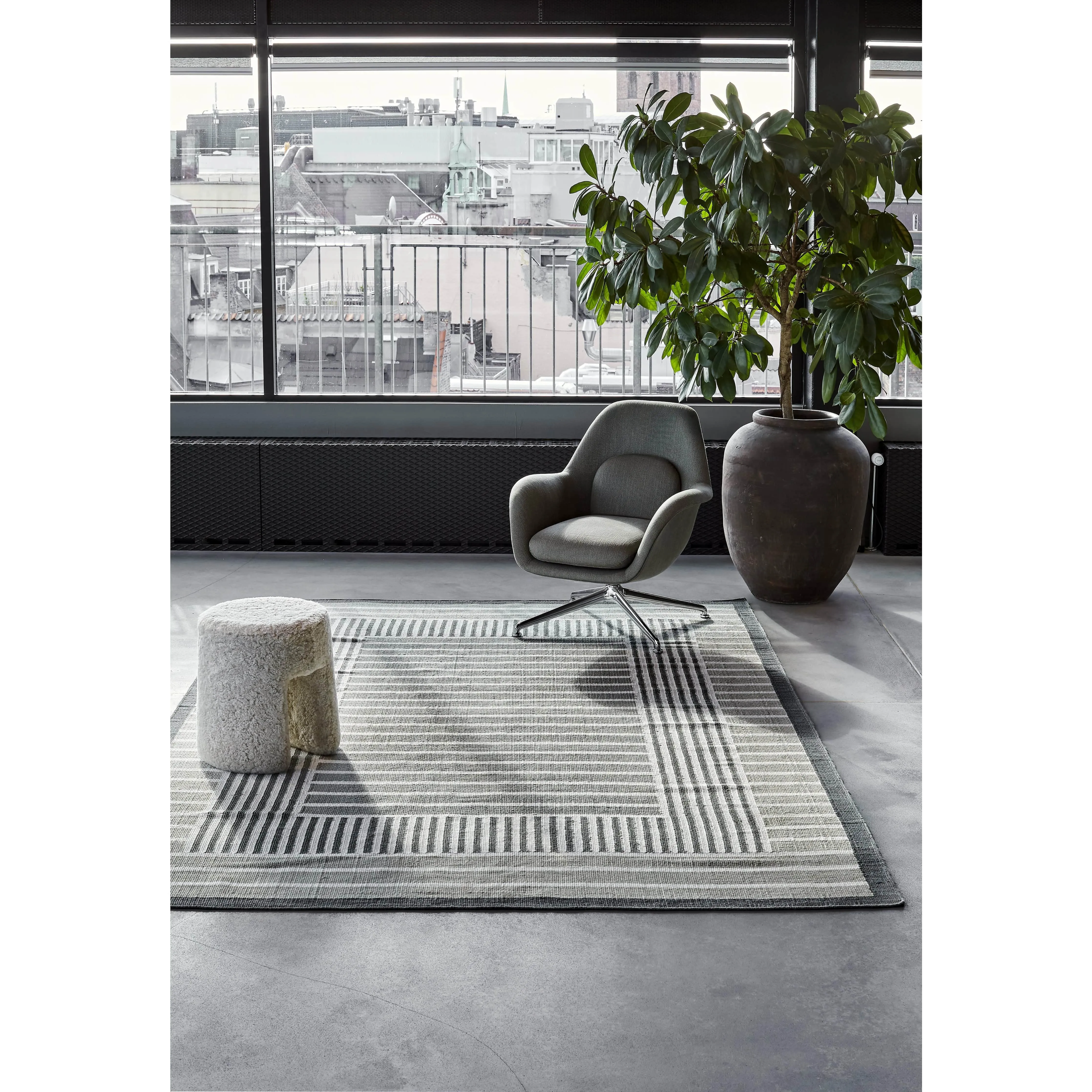 Massimo Hemp Collection By Tanja Kirst Rug 200x300, Grey