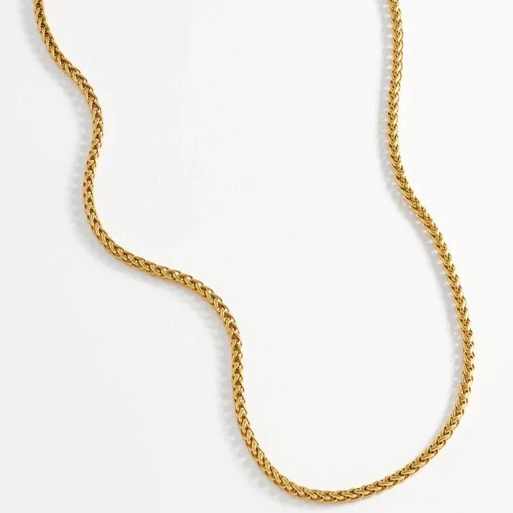 Men's Spiga Chain Necklace | Gold Plated