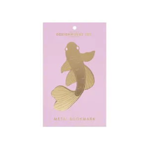 Metal Koi Fish Bookmark | Gold