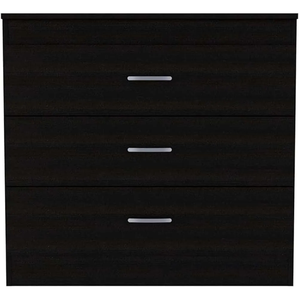 Modern 3 Drawer Dresser Dark Stain