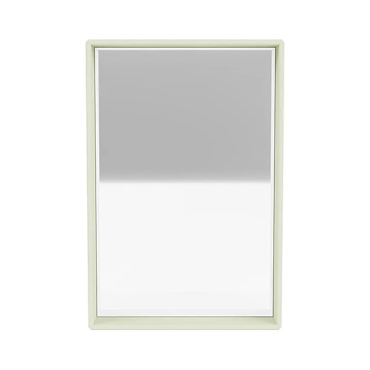 Montana Shelfie Mirror With Shelf Frame, Pomelo Green
