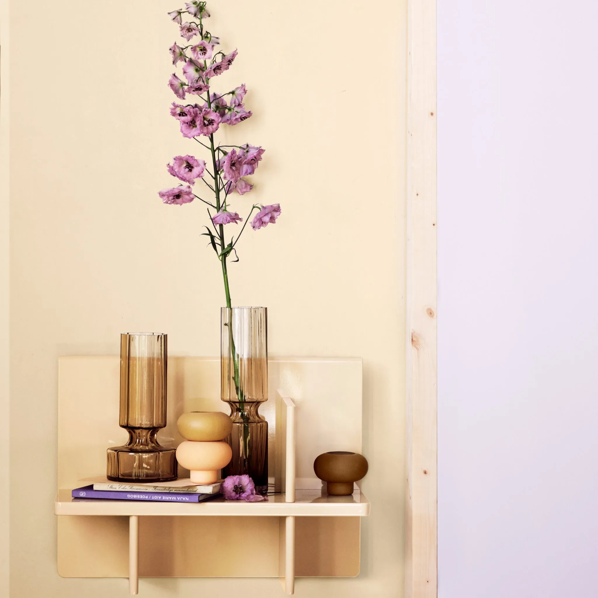 Mouthblown Glass Vase | Hyacint | Indian Tan