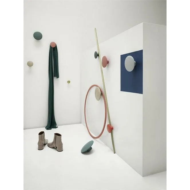 Muuto The Dots Hook Metal Pale Blue Metal ø 5 Cm, Pale Blue