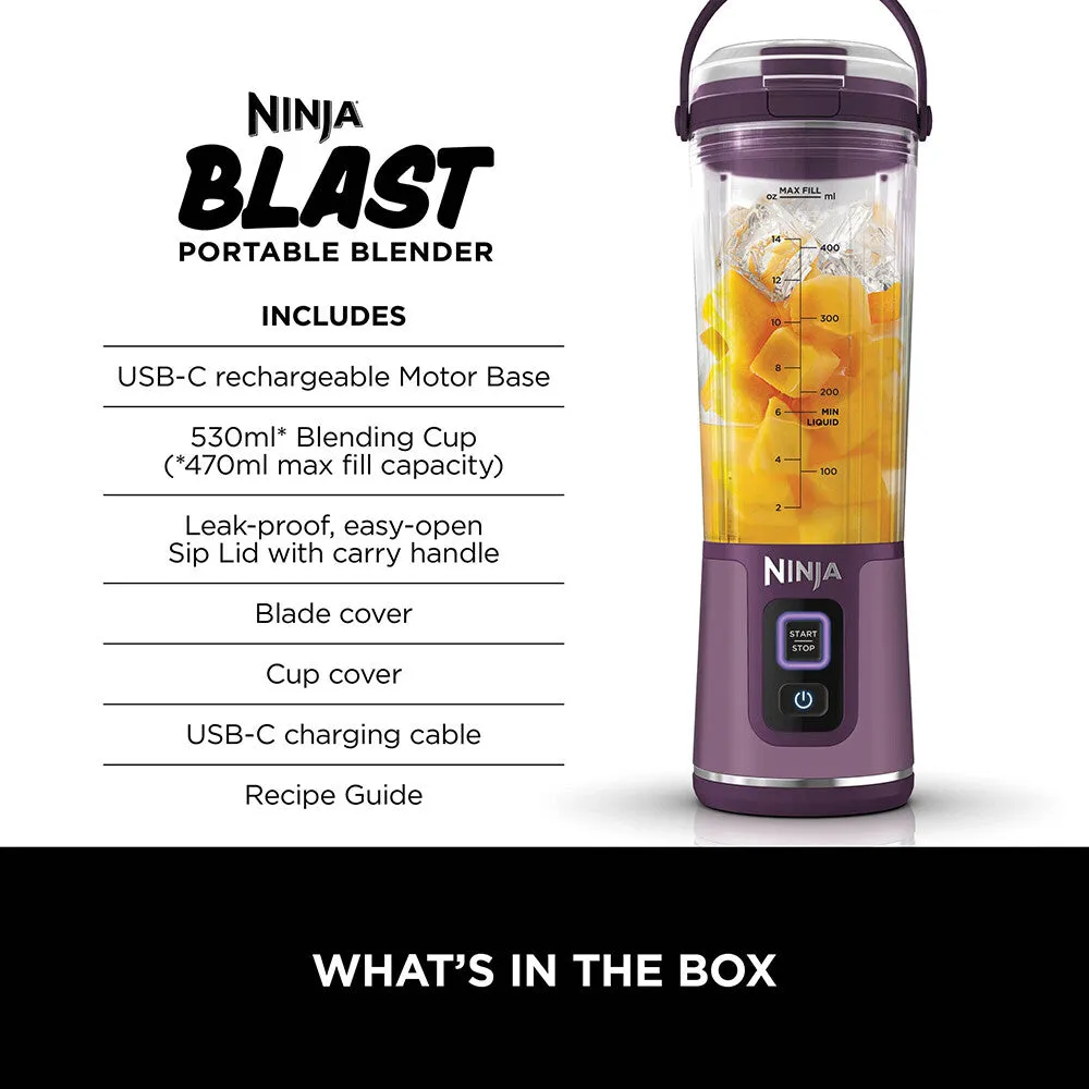 Ninja Blast Cordless Portable Blender – Passionfruit [BC151UKPR]