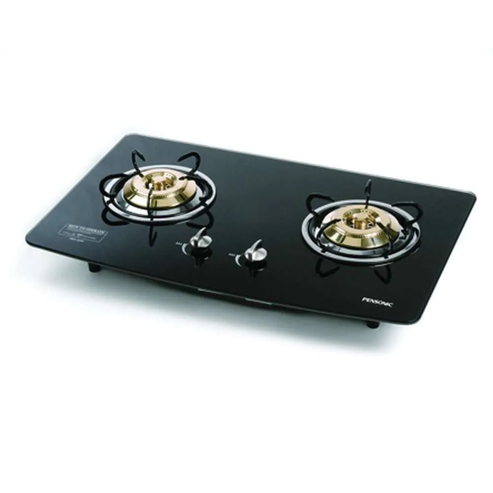 Pensonic 2 Burner Glass HOB Gas 78cm Black