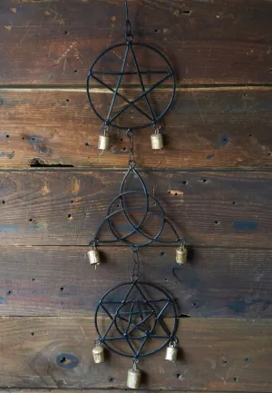 Pentagram Triquetra Solomon Seal Bell Windchime