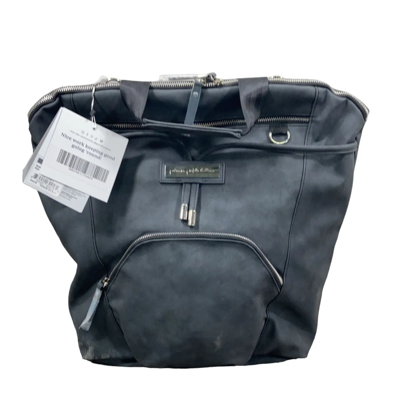 Petunia Pickle Bottom Cinch Backpack, Midnight Leatherette