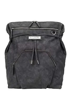Petunia Pickle Bottom Cinch Backpack, Midnight Leatherette