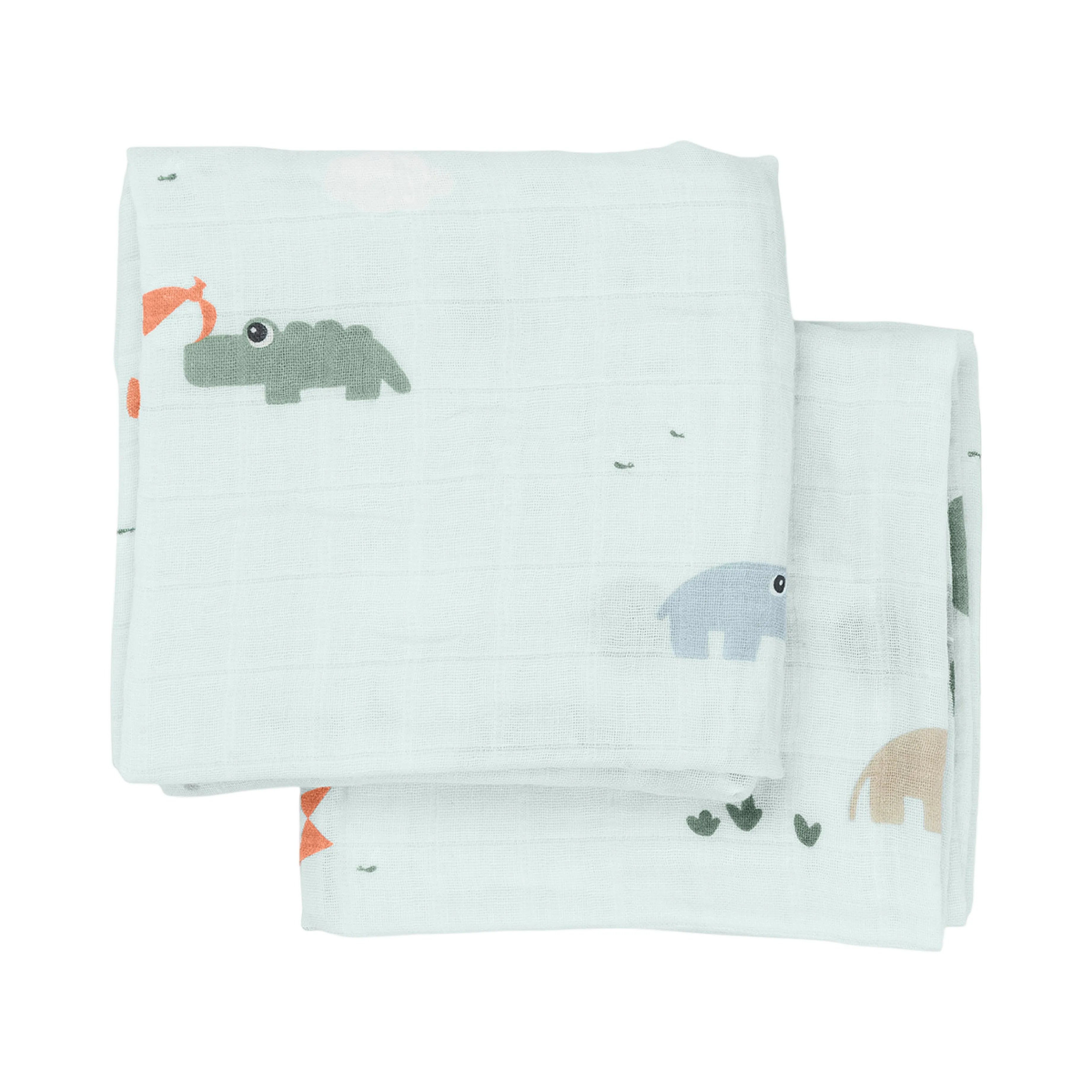 Playground Burp Cloths | Set of 2 | Blue