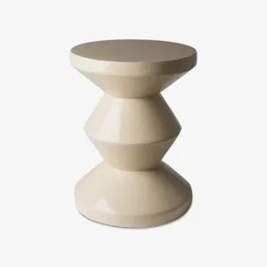 Polspotten | Beige Zig Zag Stool