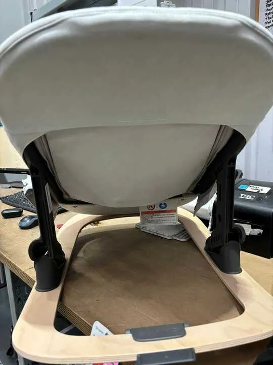 [Preloved] - Bugaboo Giraffe Highchair Rocker Frame - Neutral Wood
