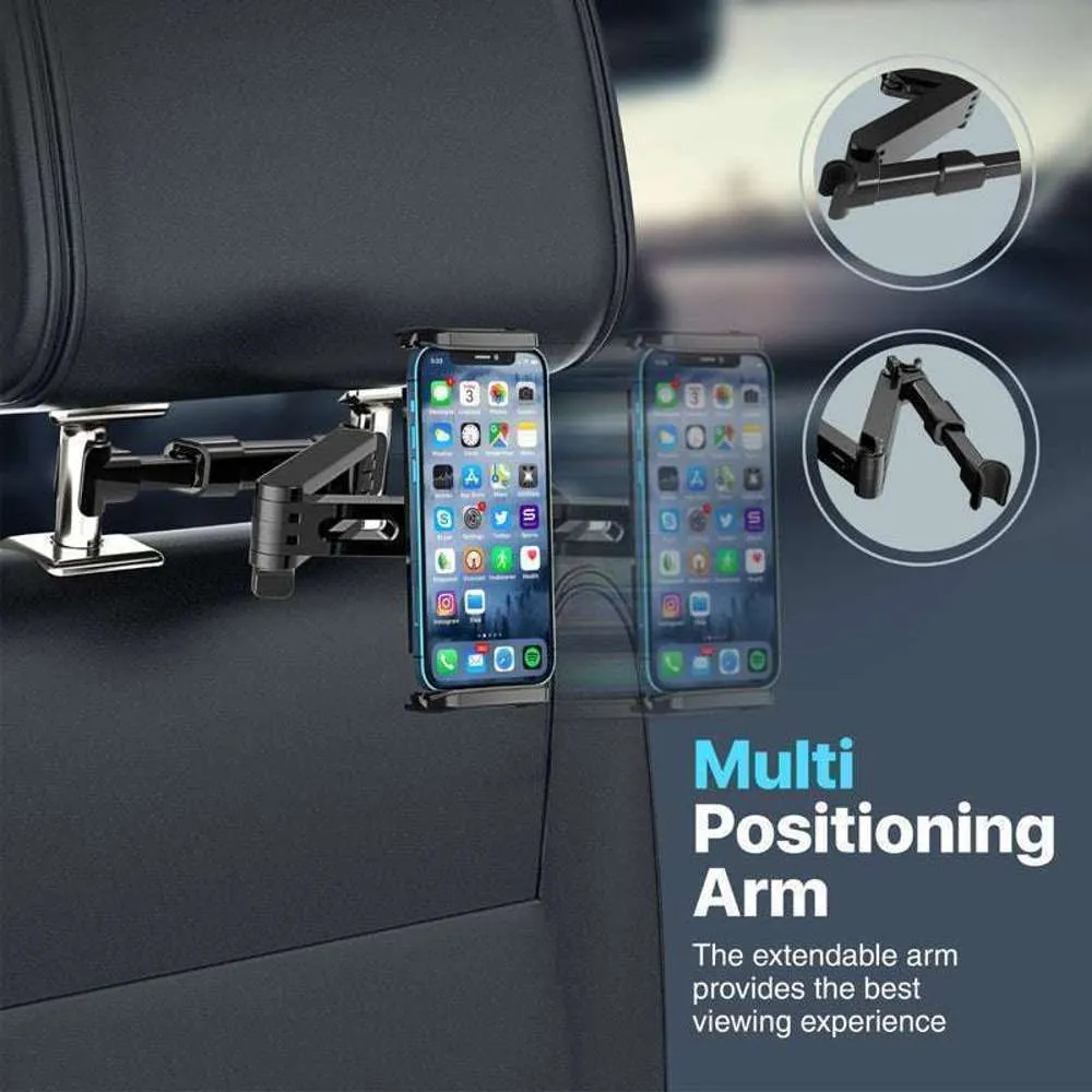 Promate Rear Car Seat Mount for 4" to 11" Devices