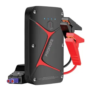 Promate SparkTank-16 1200A/12V Heavy Duty Car Battery Booster with PowerBank 16000mAh