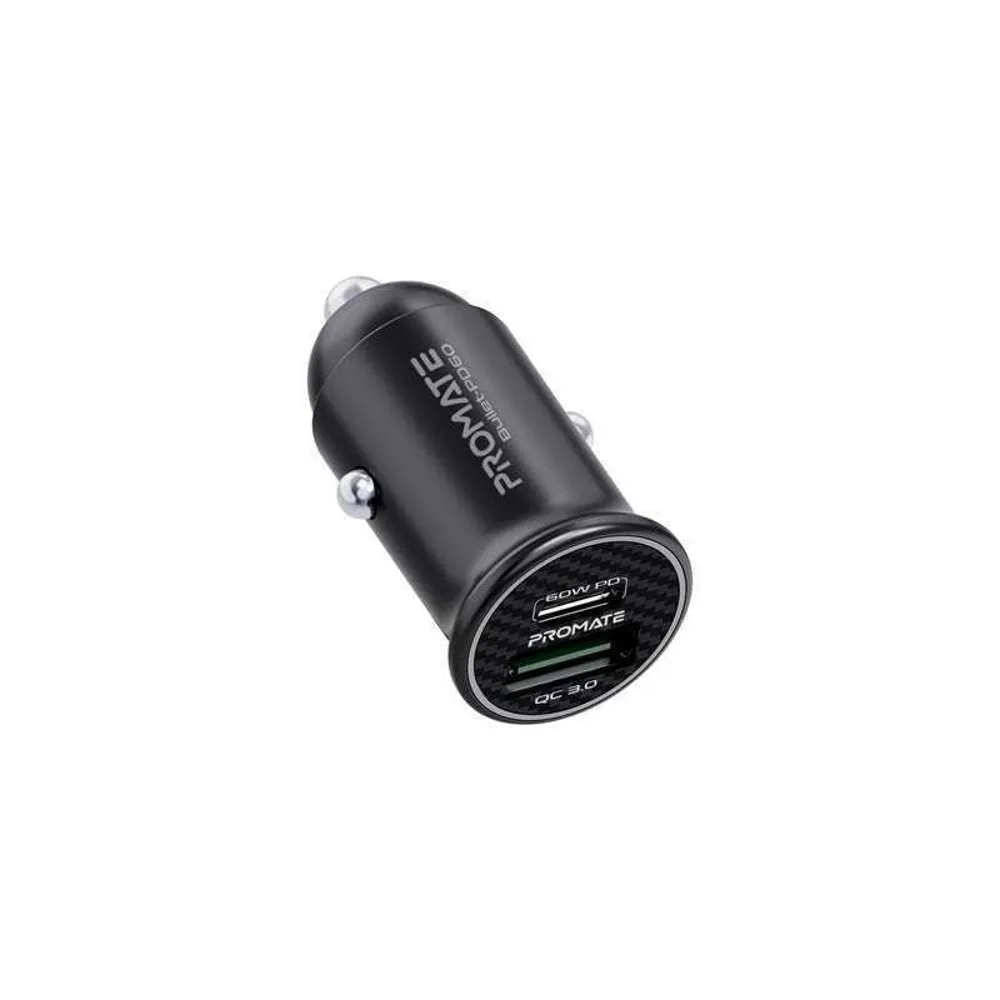 Promate Travel Adapter 2000W AC 18W USB-C 15W USB-C 3 USB-A Ports