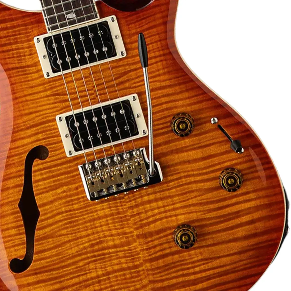 PRS SE Custom 24 Semi Hollow Piezo - Vintage Sunburst