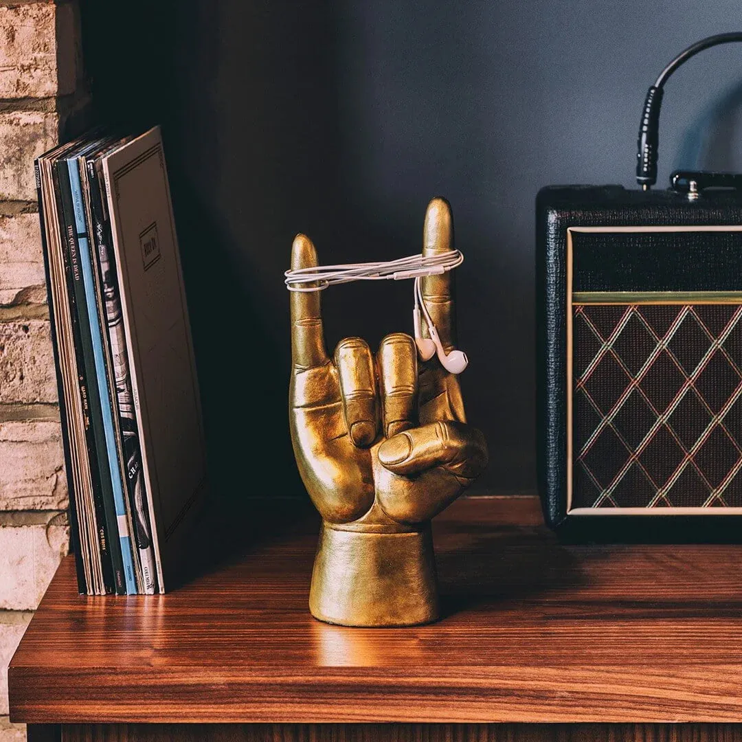 Rock On Headphone Stand | Gold