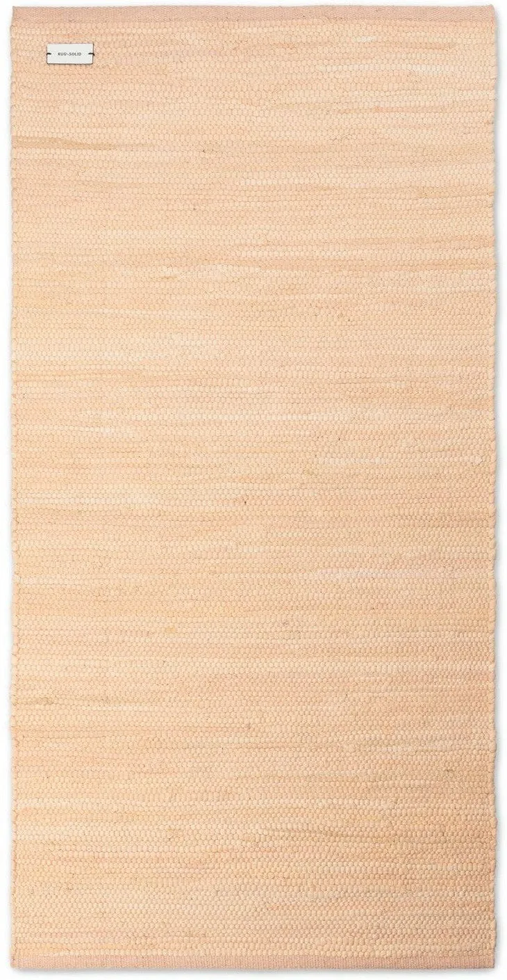 Rug Solid Cotton Rug Soft Peach, 170 X 240 Cm