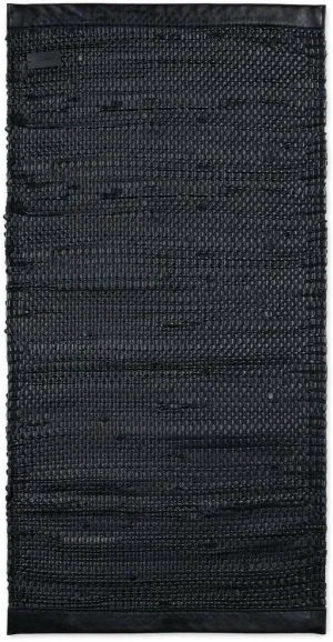 Rug Solid Porto Rug Mat Black, 65 X 135 Cm