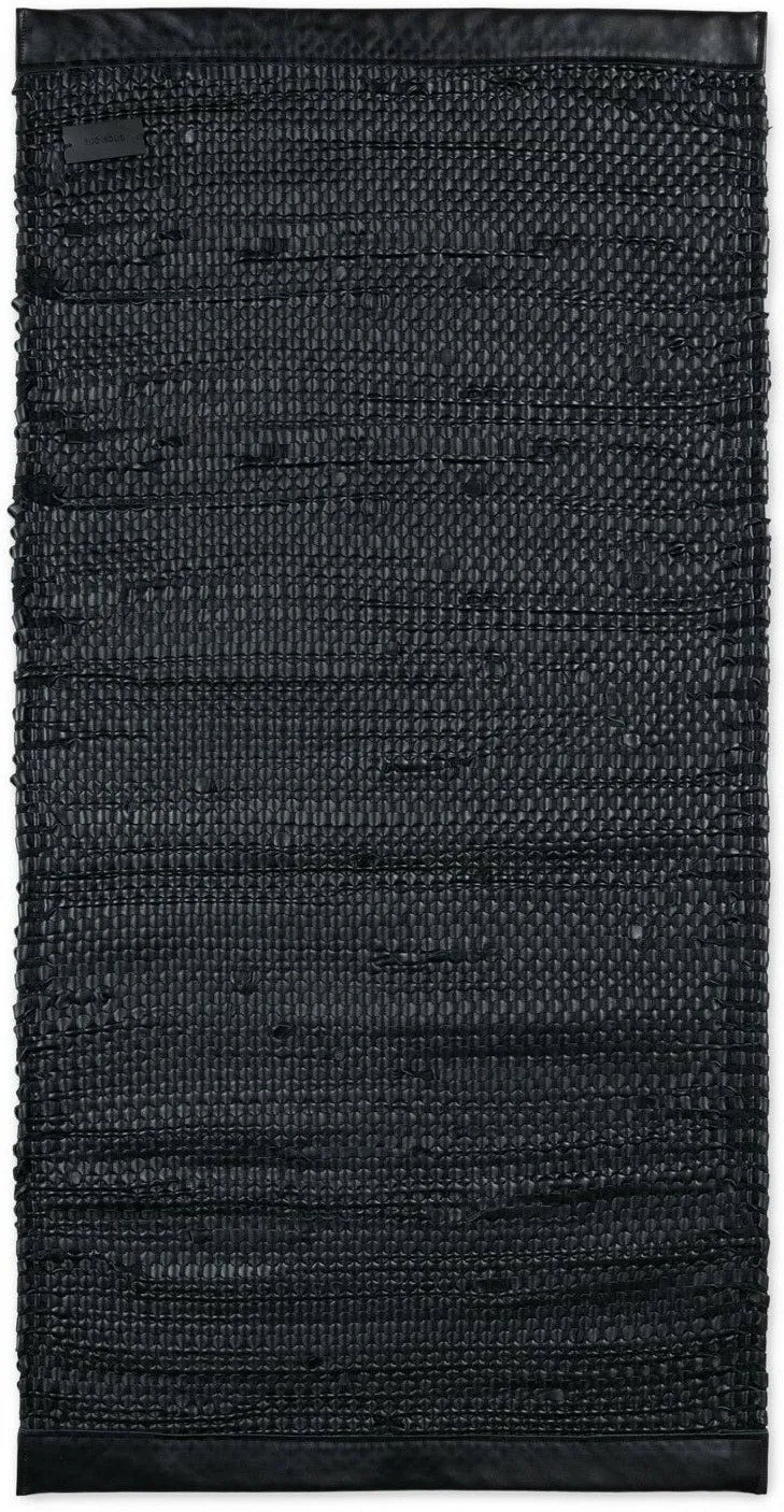 Rug Solid Porto Rug Mat Black, 65 X 135 Cm