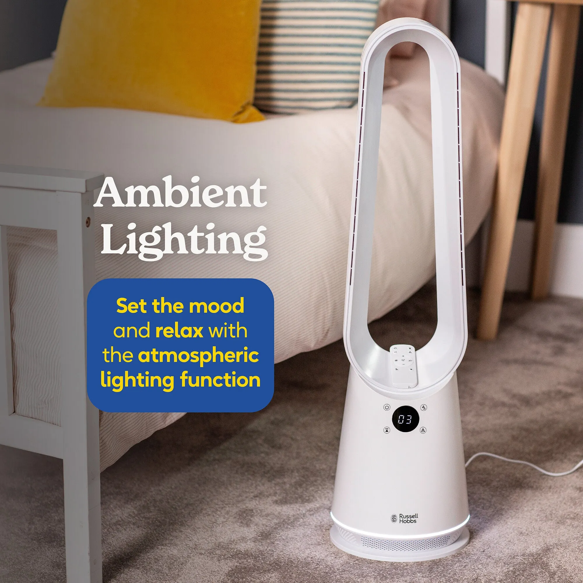 Russell Hobbs RHBLDL25 Bladeless Cool and Heat in White