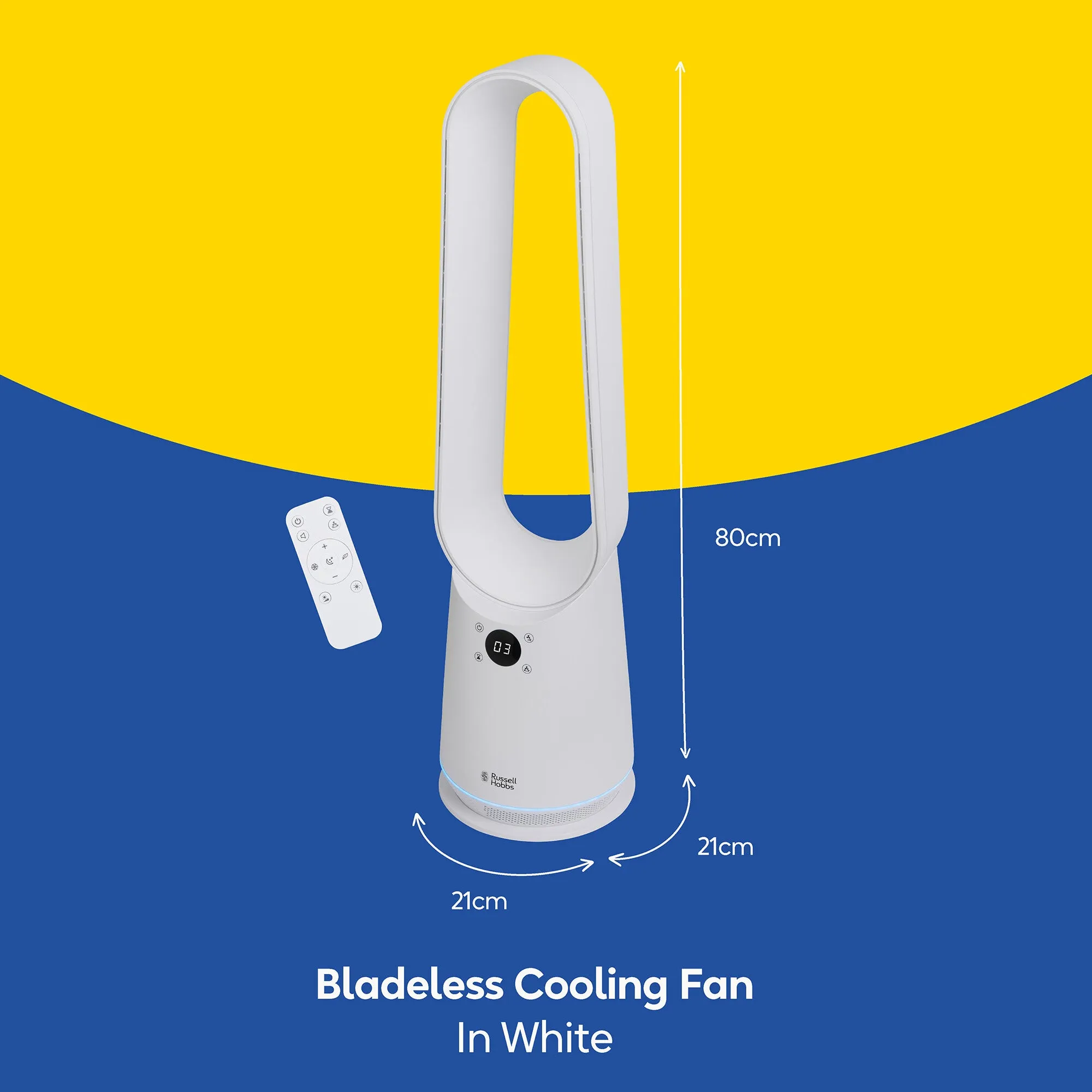 Russell Hobbs RHBLDL25 Bladeless Cool and Heat in White