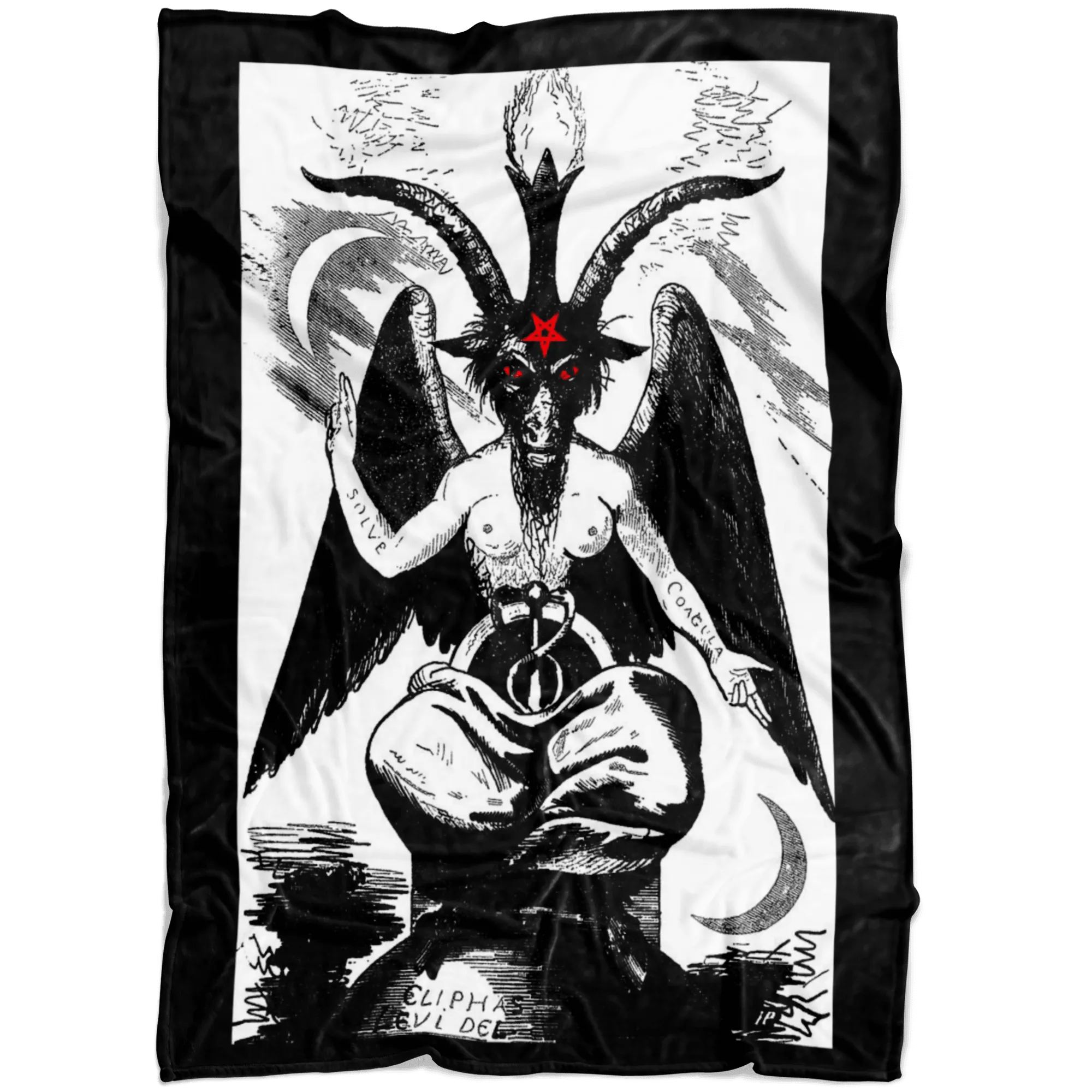 Sabbatic Goat 'Baphomet' Fleece Blanket
