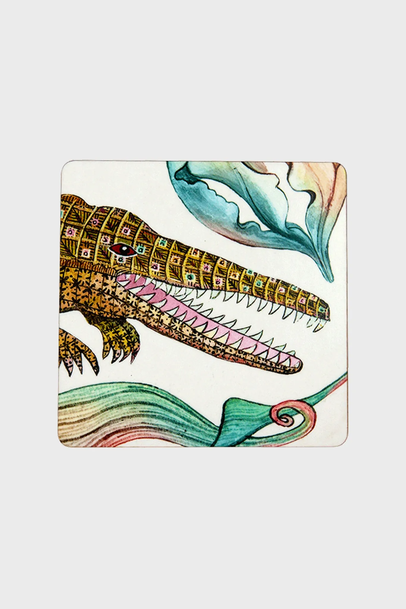 Sandstone Flame Lily Crocodile Coasters